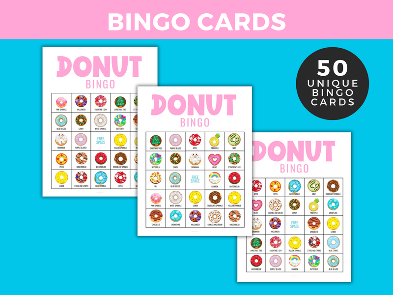 Donut Bingo Party Game