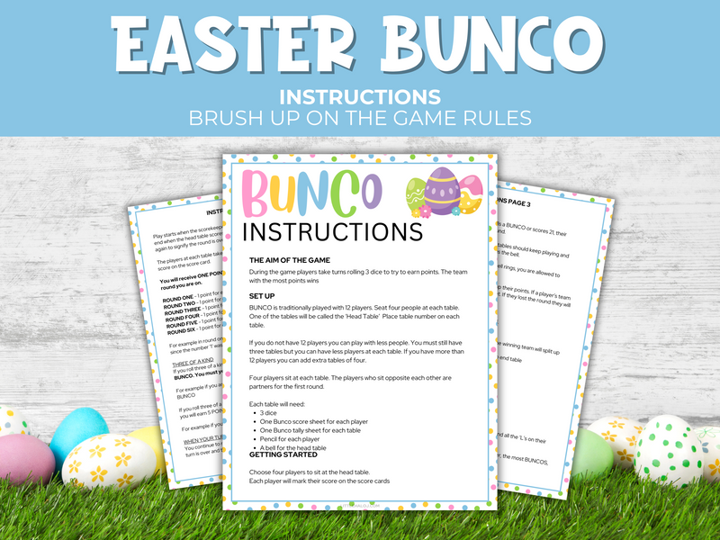 Easter Bunco Pack