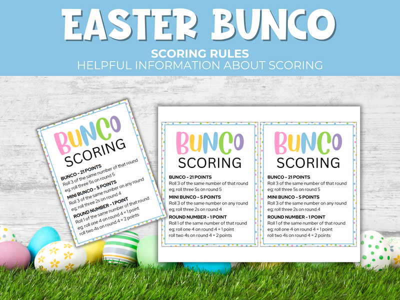 Easter Bunco Pack