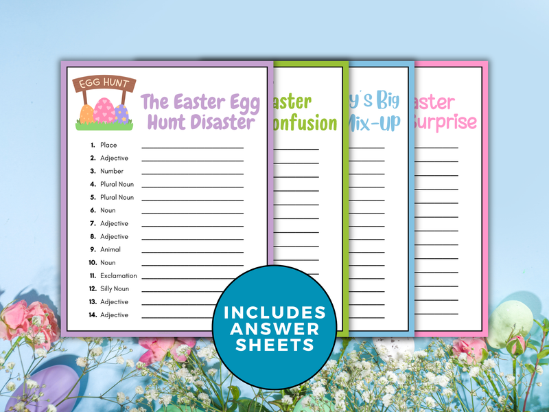 Easter Fill in the Blank Stories | LittleHaloJ