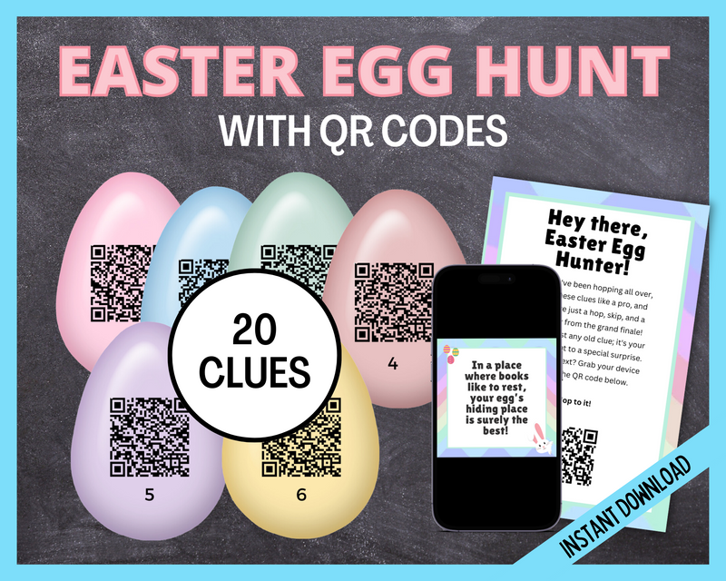 Easter Egg Hunt with qr codes