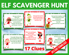 Elf Christmas Treasure Hunt | LittleHaloJ