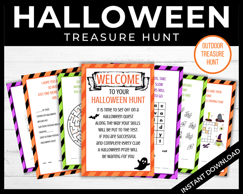 Teen and Older Kids Halloween Outdoor Treasure Hunt