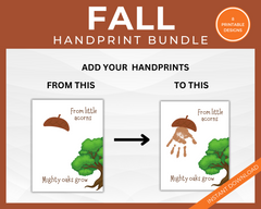 Printable autumn handprint art