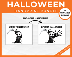 Halloween Printable handprint artwork