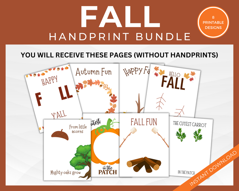 Printable Fall Handprint craft