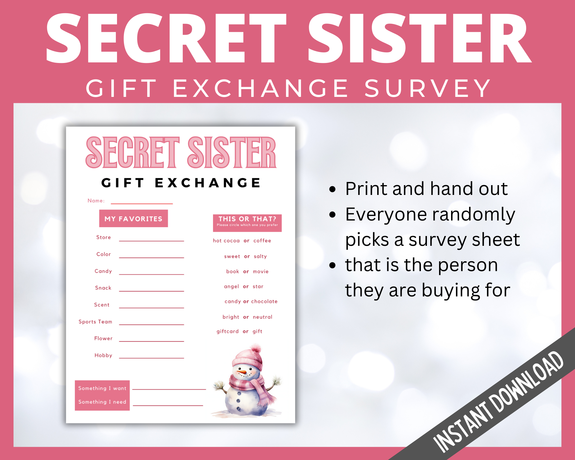 secret-sister-gift-exchange-littlehaloj for Free Printable Secret Sister Questionnaire Secret Sister Gift Exchange | LittleHaloJ for Free Printable Secret Sister Questionnaire