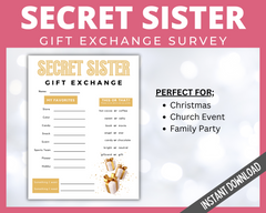 Secret Sister Church Gift Exchange