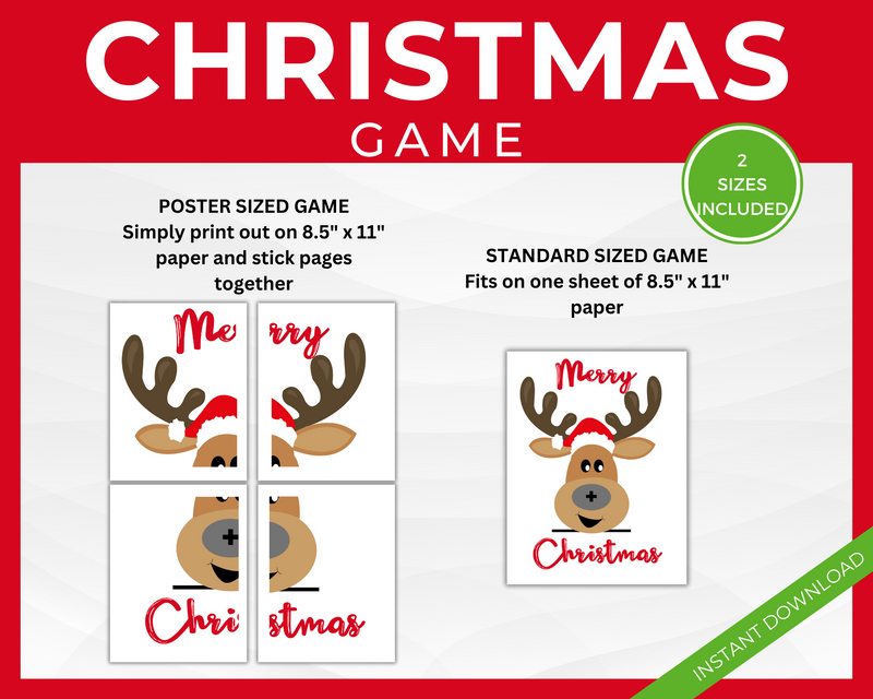 Kids printable christmas game