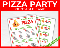 Printable Pizza Party Game