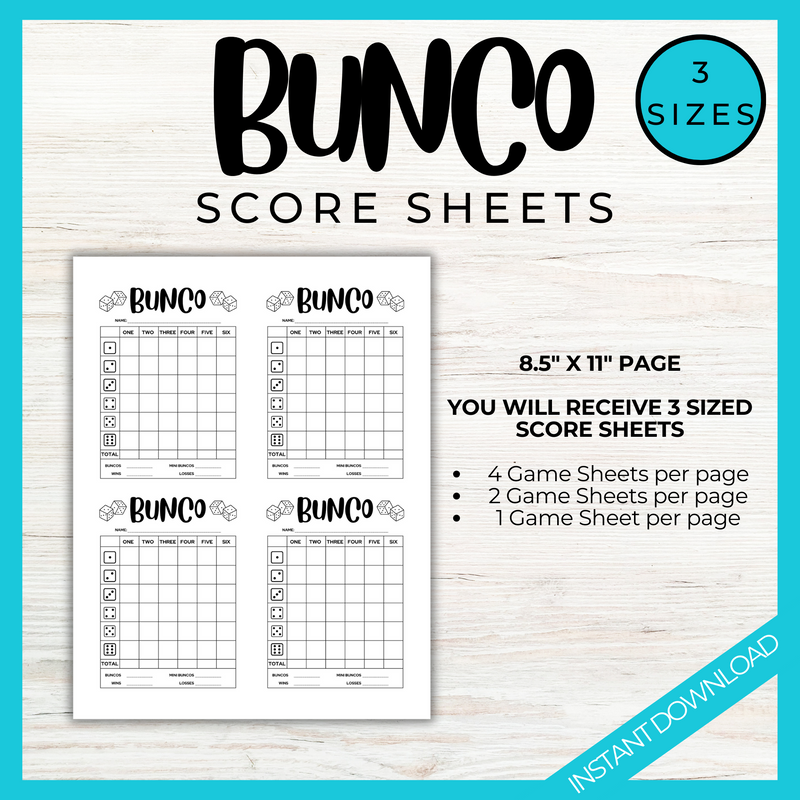 Bunco Score Card | LittleHaloJ bunco-score-card-littlehaloj