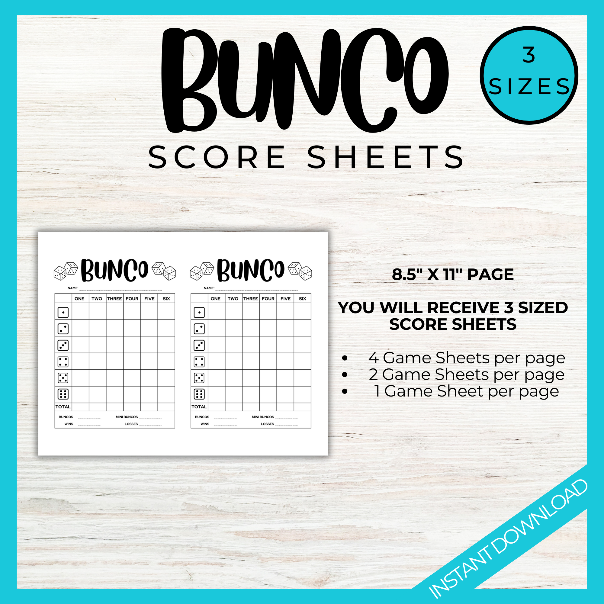 Bunco Score Card | LittleHaloJ bunco-score-card-littlehaloj