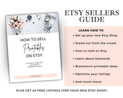Etsy sellers guide on how to sell printables