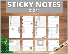 Printable Sticky notes 3 inch