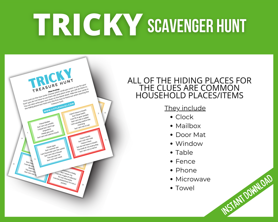 Adult Scavenger Hunt – LittleHaloJ