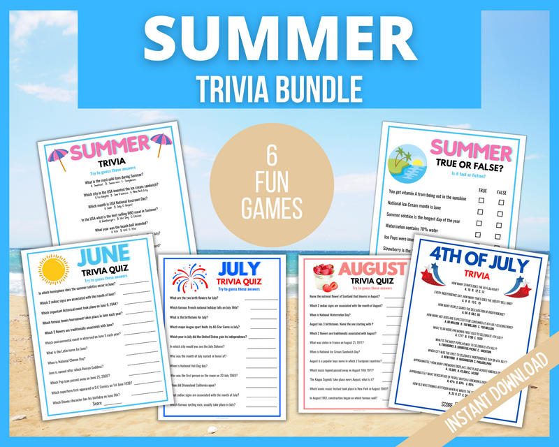 printable summer trivia games