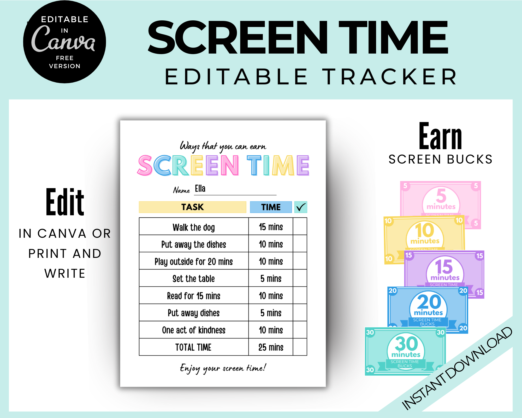 Kids Screen Time Checklist | LittleHaloJ kids-screen-time-checklist-littlehaloj