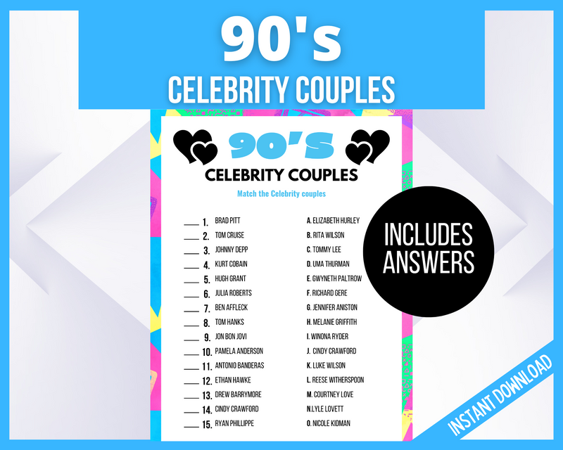 90s Celebrity Couple Match Up | LittleHaloJ 90s-celebrity-couple-match-up-littlehaloj