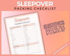 Sleepover Packing Checklist