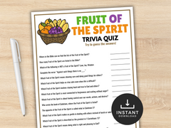 Fruit of the Spirit Trivia