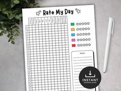 Rate My Day Journal Page