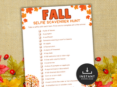 Fall Selfie Scavenger Hunt