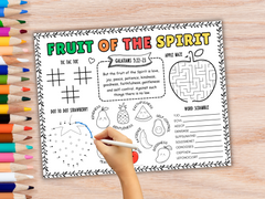 Fruit of the Spirit Placemat Activity