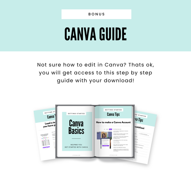 Printable how to edit in canva guide