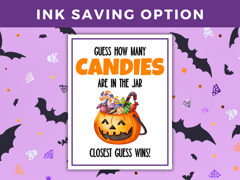 Halloween Candy Guessing Game