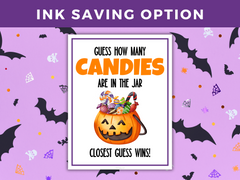 Halloween Candy Guessing Game