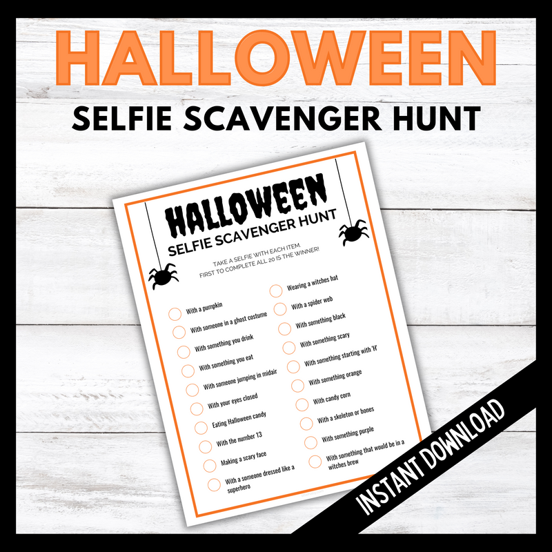 Halloween Selfie Scavenger Hunt