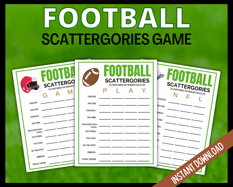 Football Scattergories Game