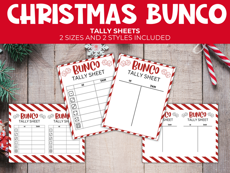 printable christmas bunco game