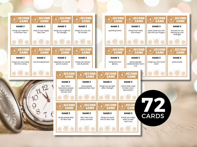 New Year 5 Second Game