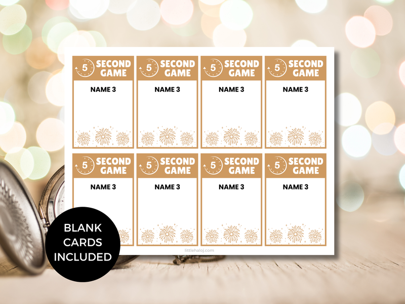 New Year 5 Second Game