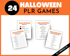 Private Label Rights Printable Halloween Games