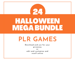 PLR Halloween MEGA Games Bundle