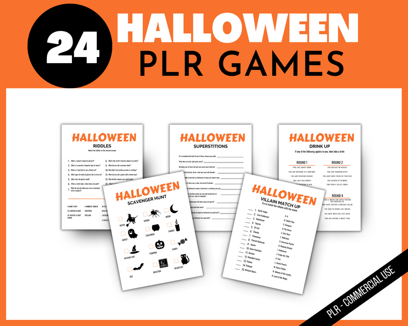 Private Label Rights Halloween Games