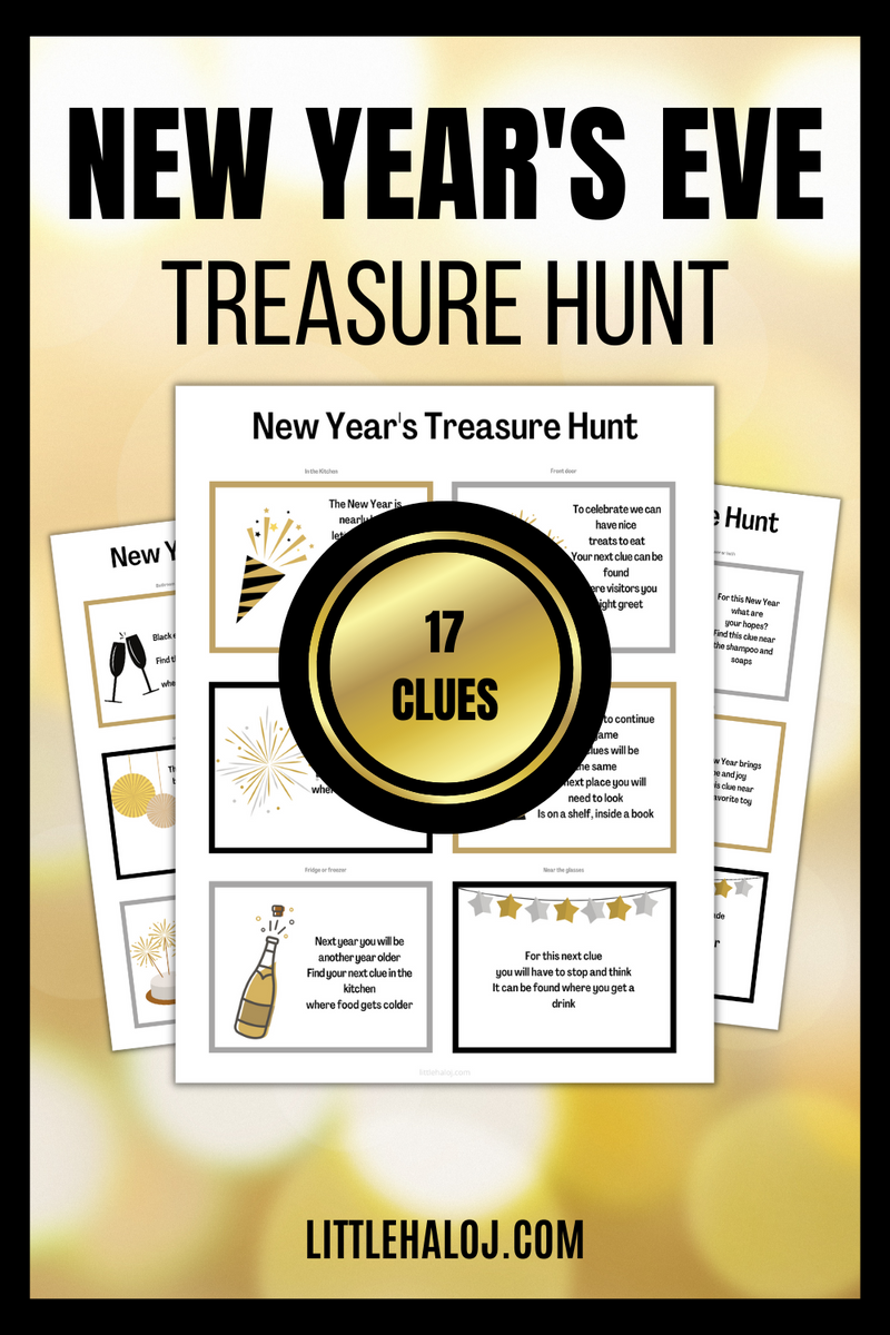 Printable New Years Eve Treasure Hunt