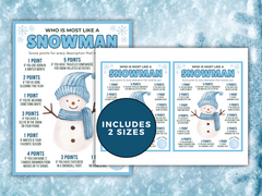 Who is Most Like a Snowman
