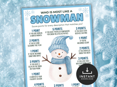Who is Most Like a Snowman