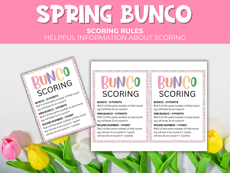 Spring Bunco Game