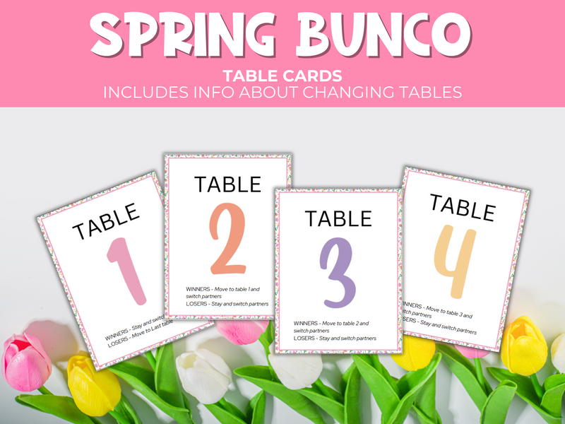 Spring Bunco Game