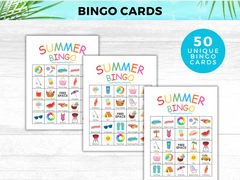 50 Summer Bingo Cards