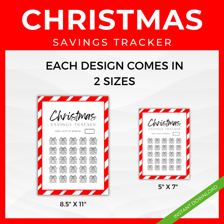 Christmas Savings Tracker Pages