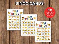 Taco Bingo Cards