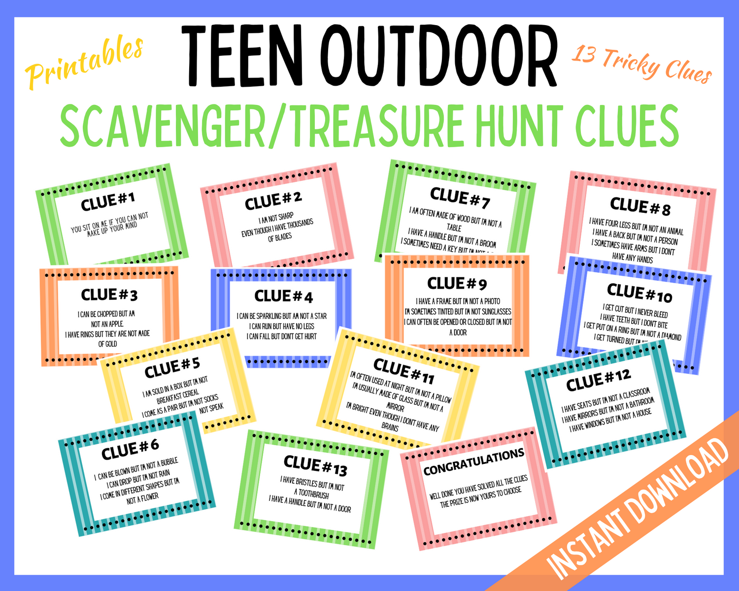 Teen Outdoor Treasure Hunt – LittleHaloJ