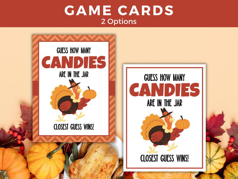 Thanksgiving Candy Guessing Game
