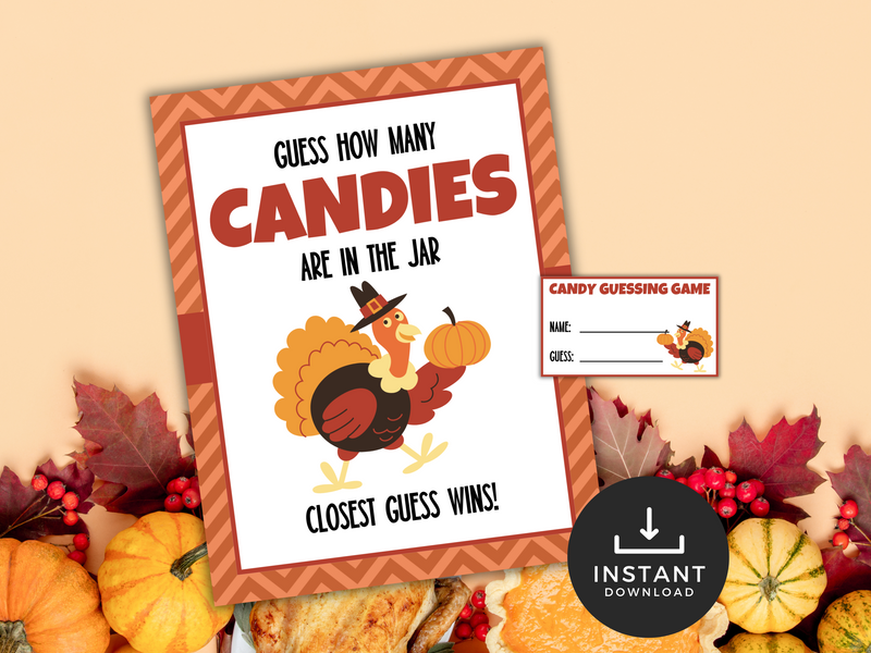 Thanksgiving Candy Guessing Game