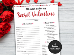 Secret Valentines Gift Exchange Questionnaire